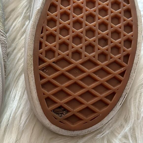 Vans | Silver Glitter Shoes Size 1.0 - Picture 7 of 11